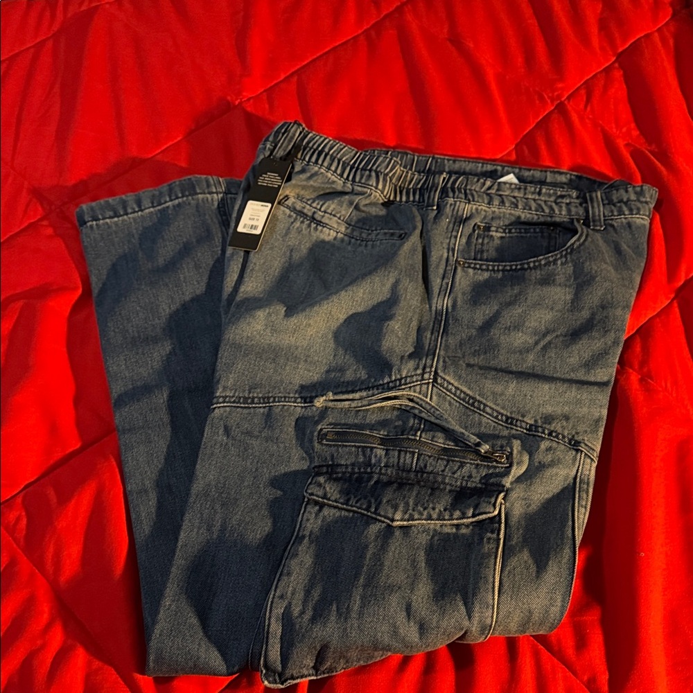 Fashion Nova Blue Straight Leg Jeans